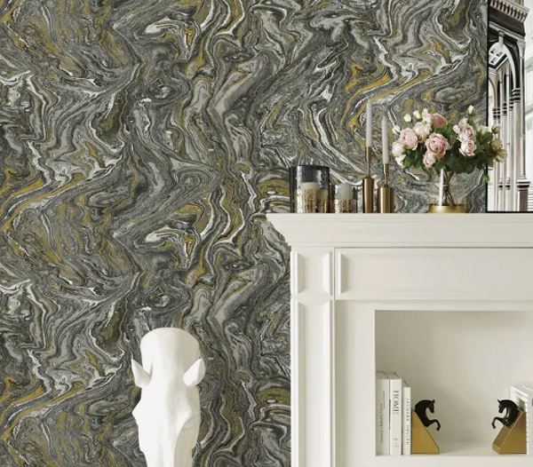 Marbleized Designer Wallpaper